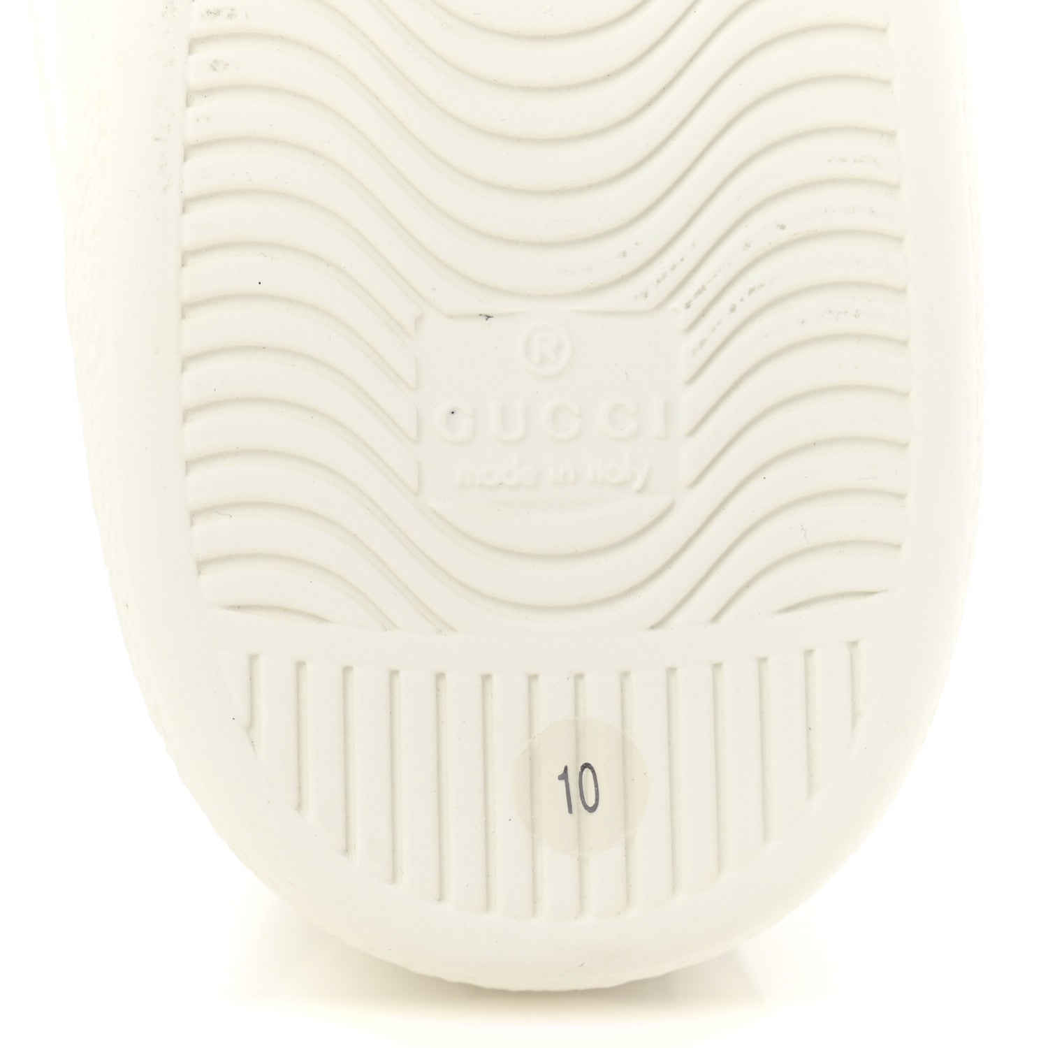 Gucci Calfskin Interlocking G Perforated Mens Ace Sneakers 10 White Grey Sky 7 of 9