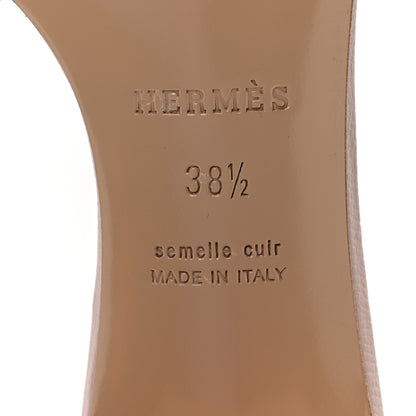 Hermes Epsom Oasis Sandals 38.5 Rose Porcelaine 7 of 9