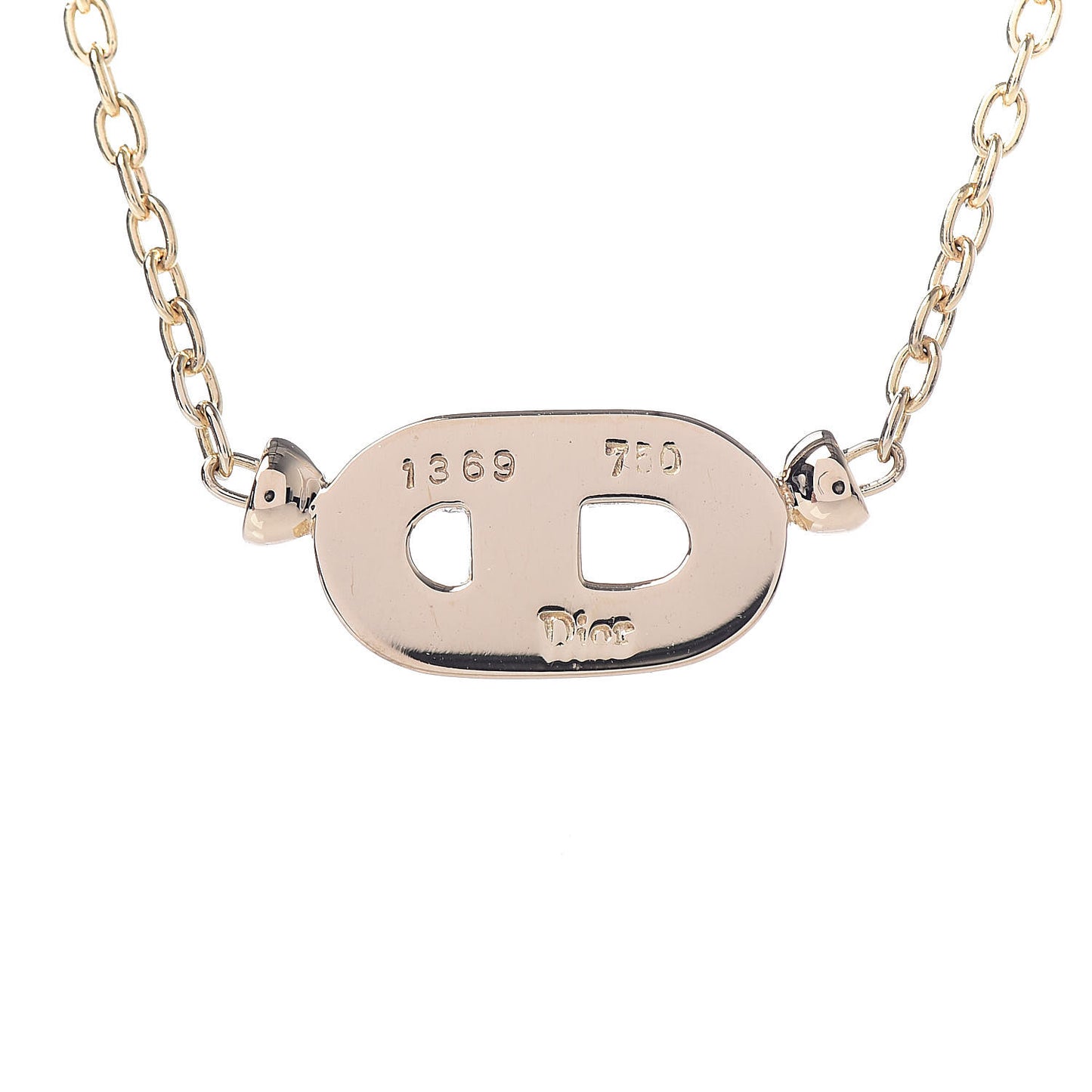 18K Yellow Gold Diamond Pendant Necklace