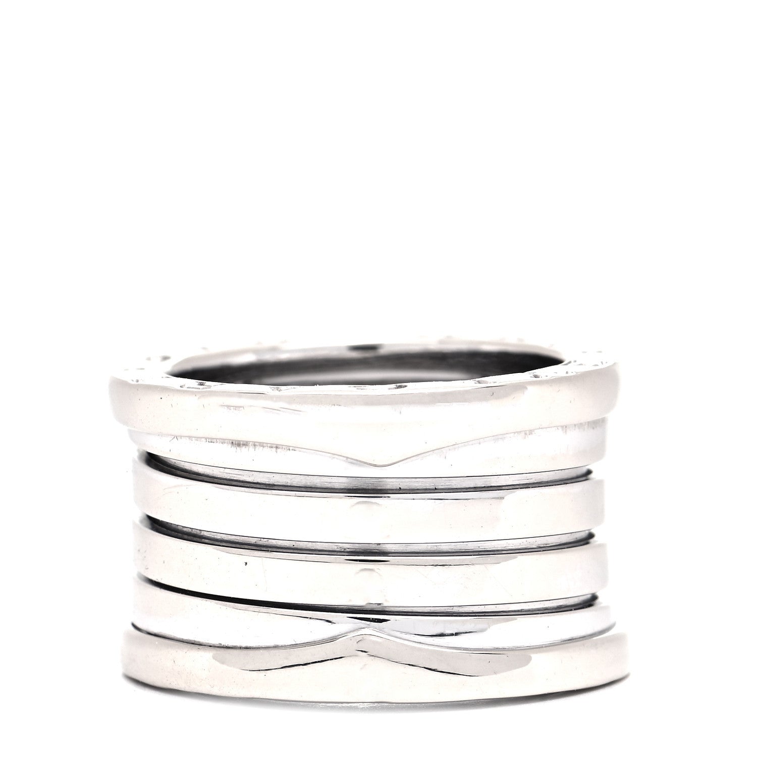 Bulgari 18K White Gold B.Zero1 Five-Band Ring 51 5.75 3 of 5