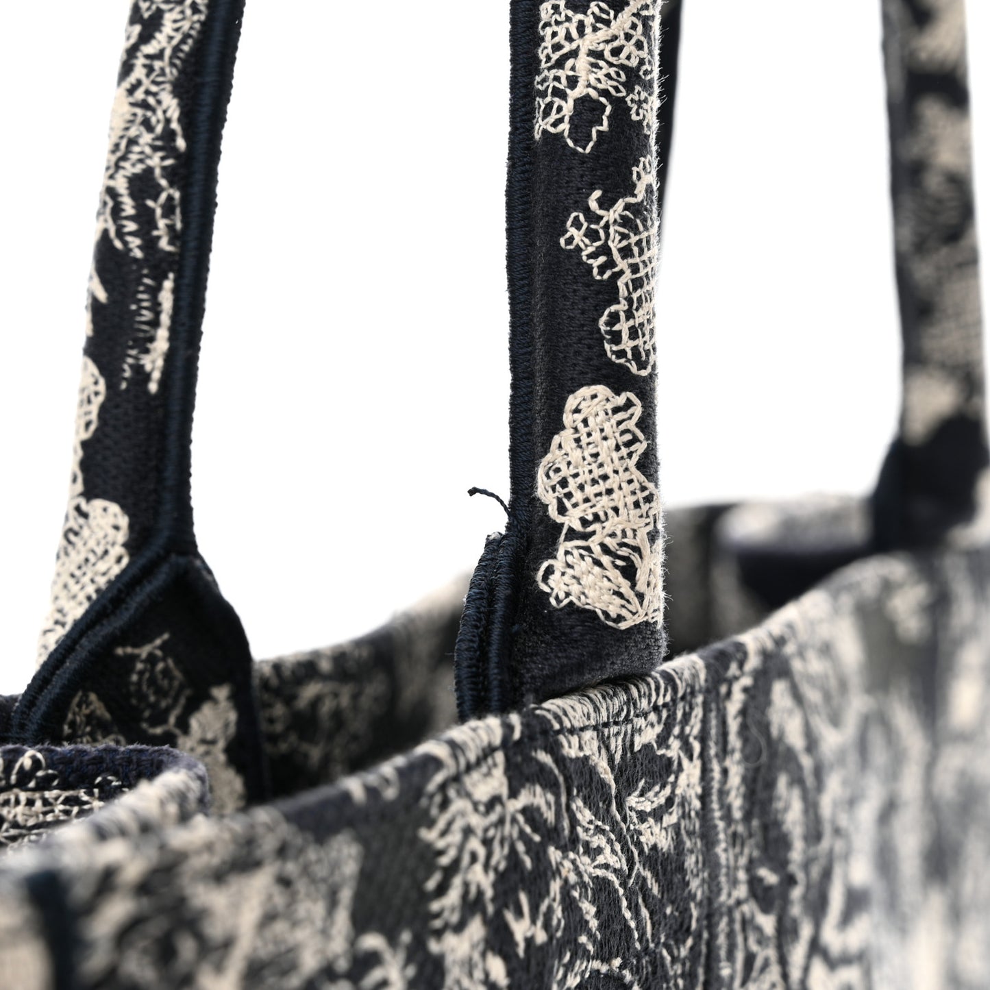 Canvas Embroidered Medium Dioriviera Toile De Jouy Reverse Book Tote Blue