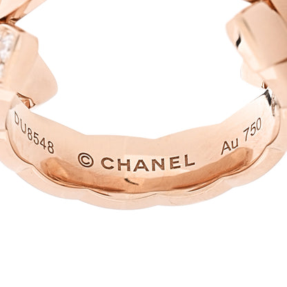 Chanel 18K Beige Gold Diamond Coco Crush Toi Et Moi Ring 51 5.75 4 of 4