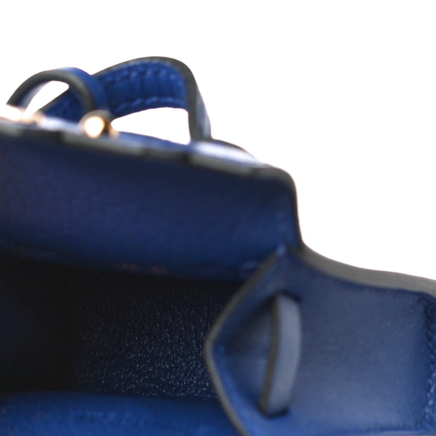 Hermes Tadelakt Chevre Mysore Kelly Quelle Idole Bag Charm Bleu Electrique Feu Jaune De Naples Vert Verone 5 of 9