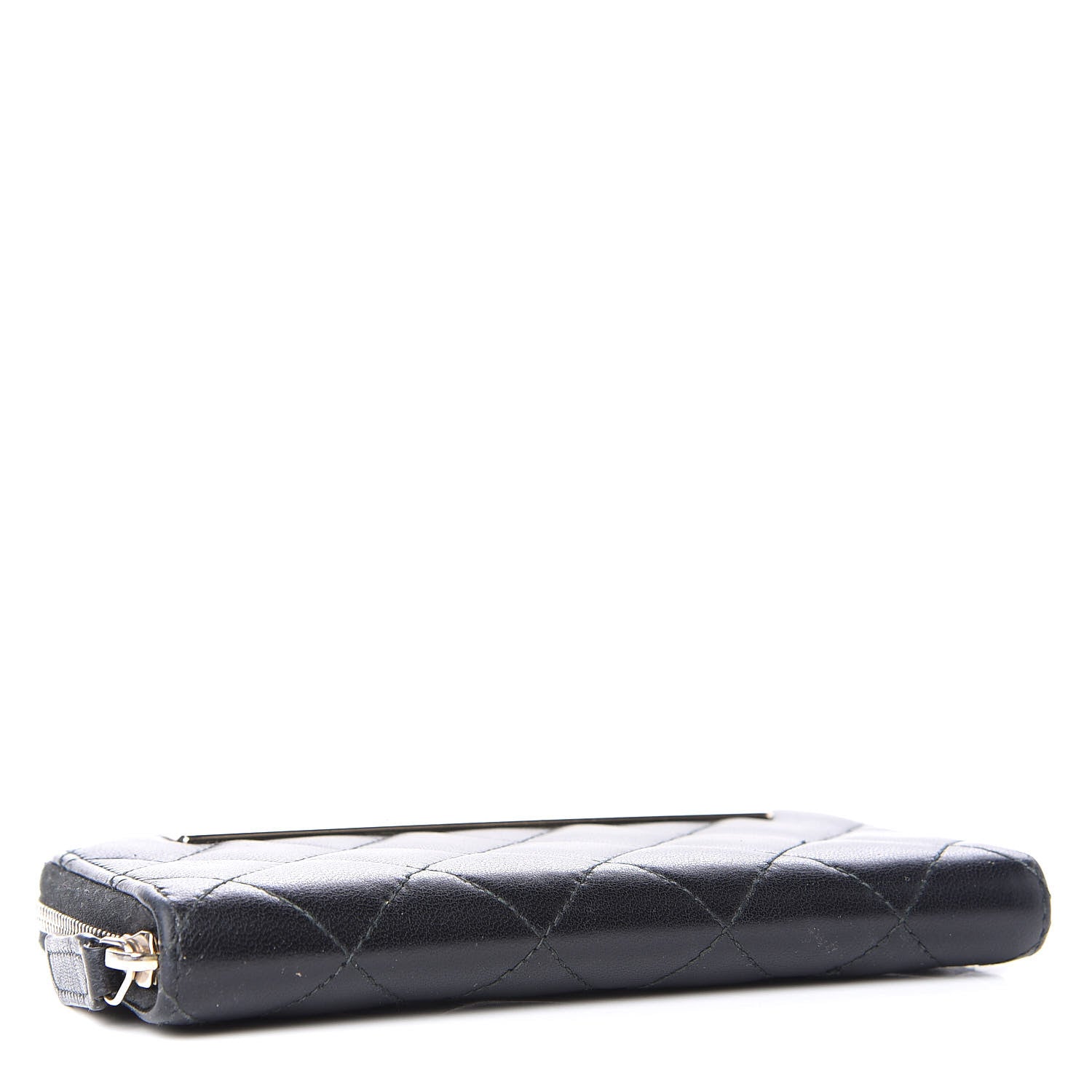 Chanel Lambskin Quilted Small Trendy CC Zip Around Wallet Black 4 of 11