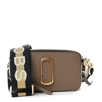 Marc Jacobs Saffiano Small Snapshot Camera Bag Sandcastle 1 of 11