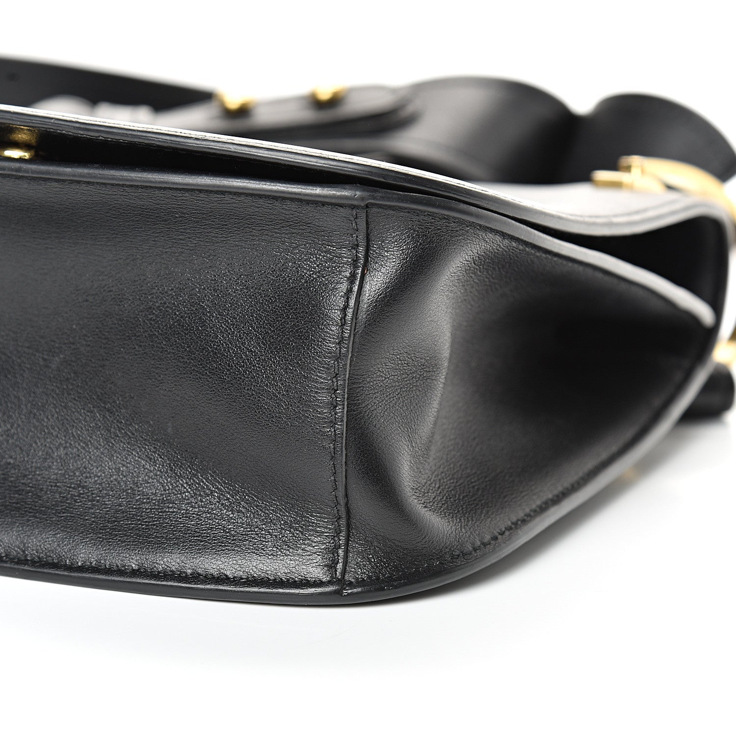 Prada City Calf Pionniere Saddle Bag Black 8 of 13