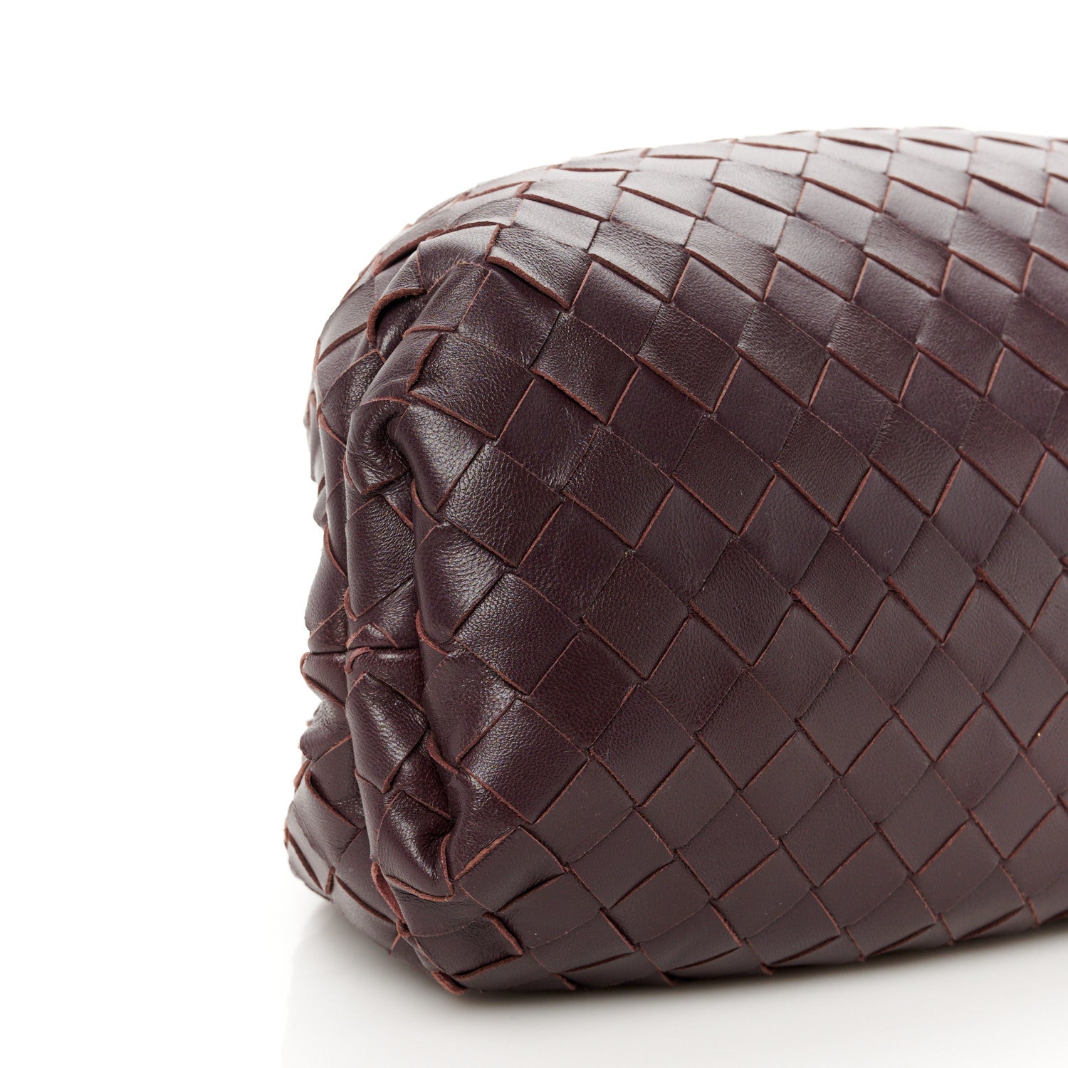 Bottega Veneta Nappa Maxi Intrecciato The Pouch Oversized Clutch  Grape 10 of 11