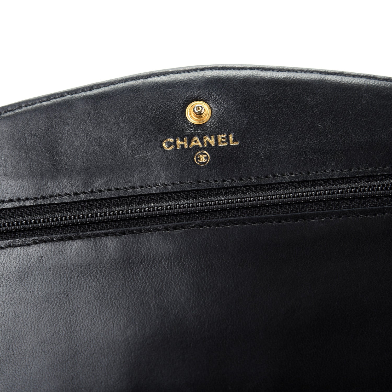 Chanel Caviar Timeless CC Wallet On Chain WOC Black 8 of 11