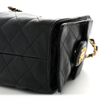 Chanel Caviar Quilted Mini Chanel 25 Handbag Black 10 of 10