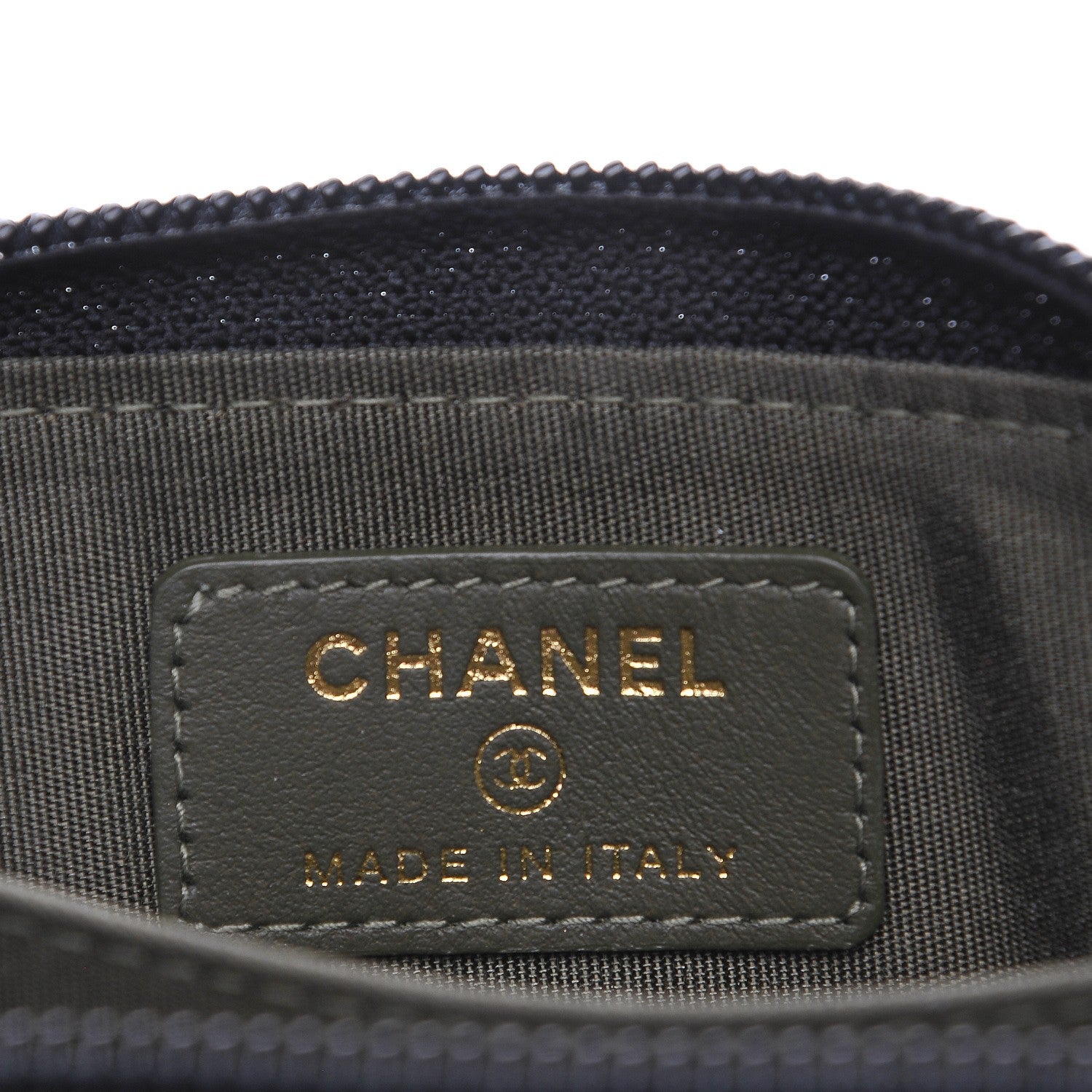 Chanel Caviar Quilted Boy Zip Around Coin Purse Wallet Black 7 of 9