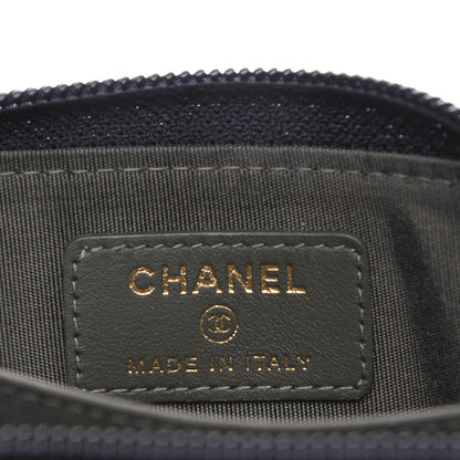 Chanel Caviar Quilted Boy Zip Around Coin Purse Wallet Black 7 of 9