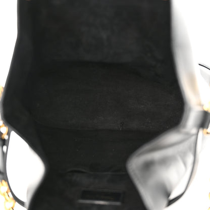 Christian Dior Calfskin CD Embossed Large C'est Chain Bucket Bag Black 5 of 14
