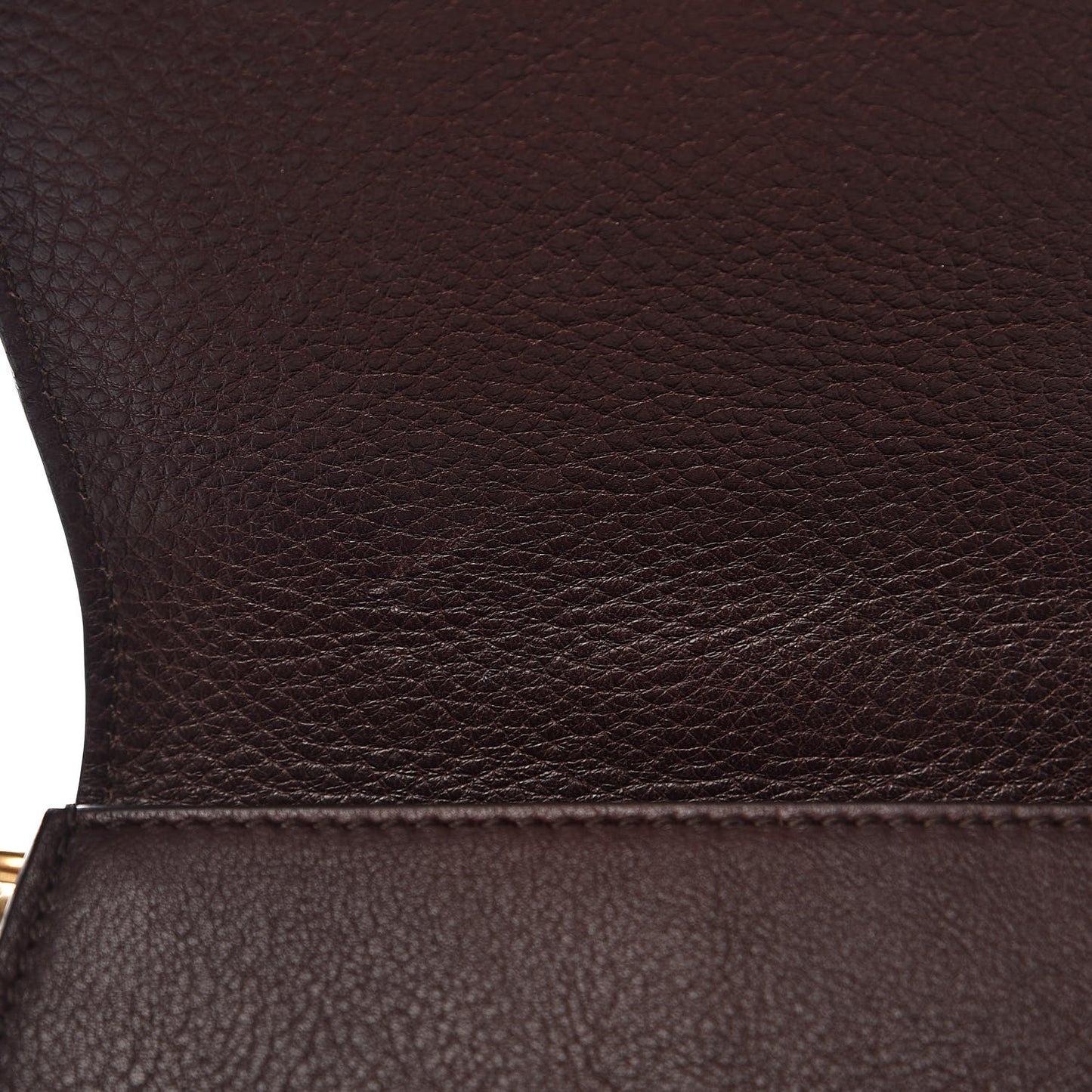 Calfskin Suede Small Nile Bracelet Bag Carbon Brown