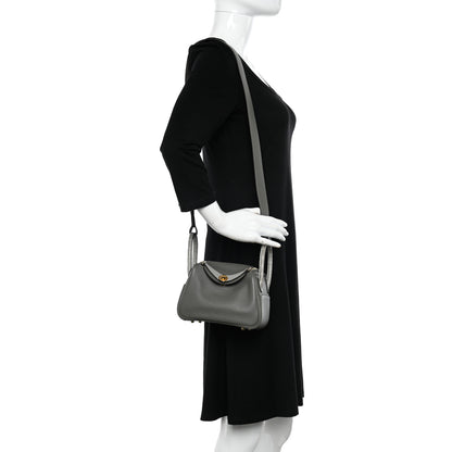 Hermes Swift Matte Alligator Mini Touch Lindy 20 Gris Meyer 2 of 12