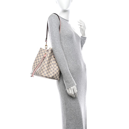 Louis Vuitton Damier Azur Neonoe MM Eau De Rose 2 of 12