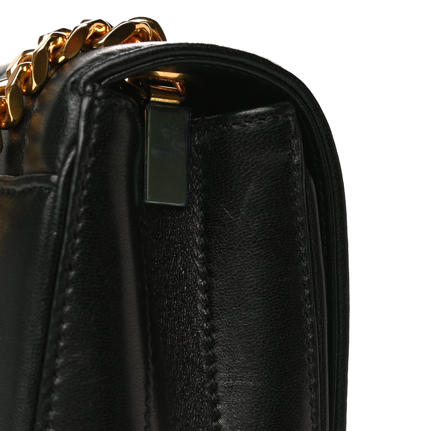 Saint Laurent Lambskin Matelasse Monogram Small Vicky Chain Bag Black 15 of 17