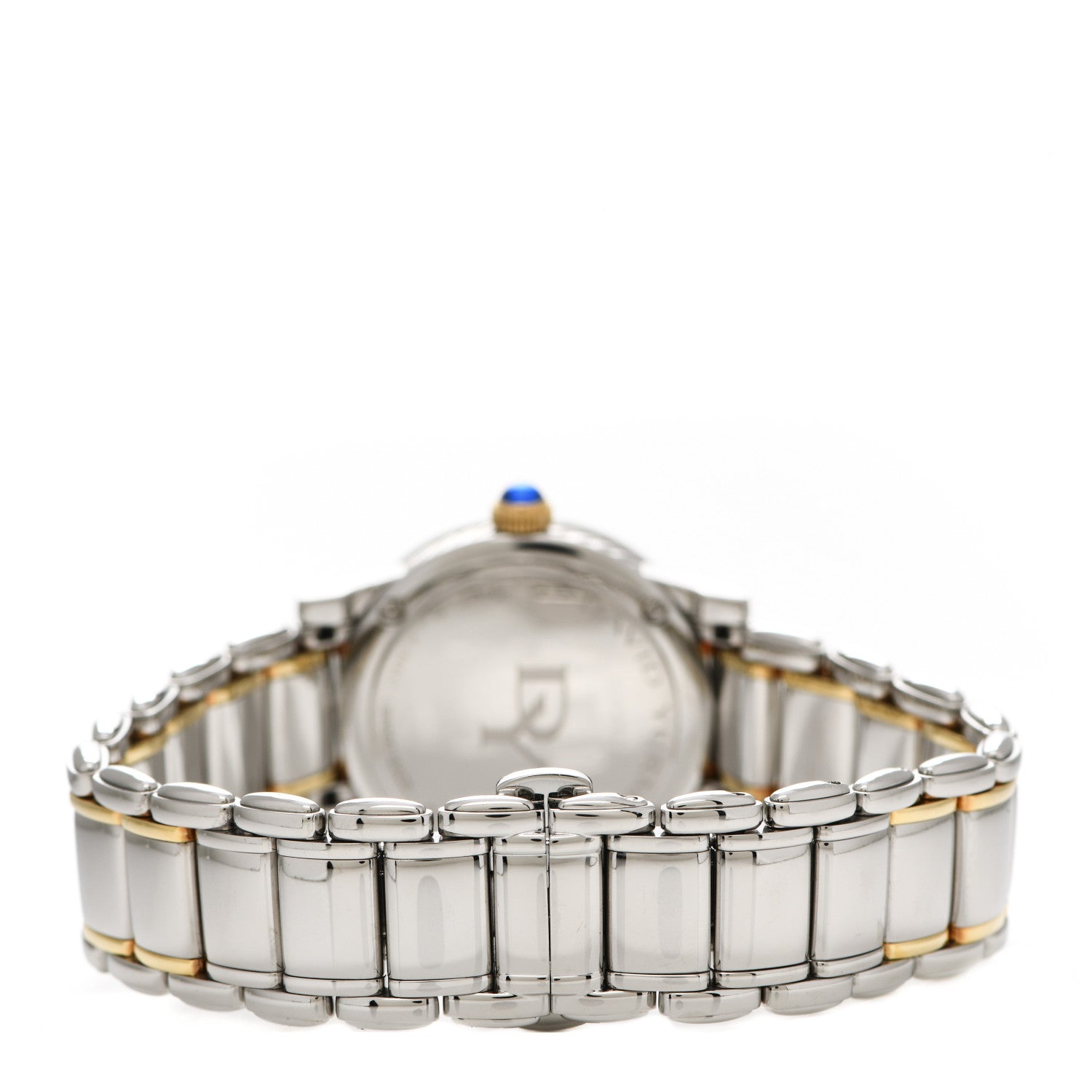 David Yurman Stainless Steel 18K Yellow Gold Diamond Bezel Mother of Pearl 30mm Classic Quartz Watch 3 of 5