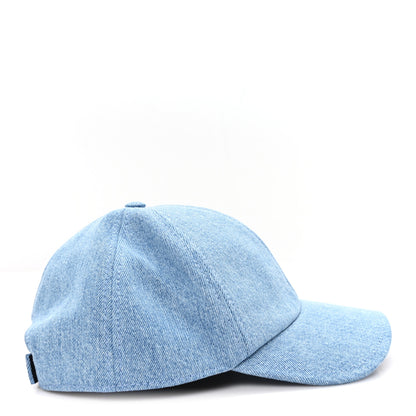 Chanel Denim CC Cap Hat Blue 6 of 8