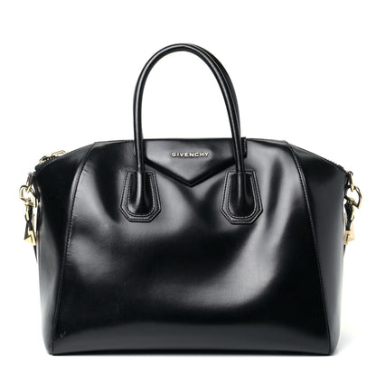 Givenchy Shiny Lord Calfskin Medium Antigona Black 1 of 5