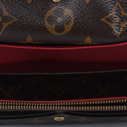 Louis Vuitton Monogram Emilie Wallet Red 4 of 6