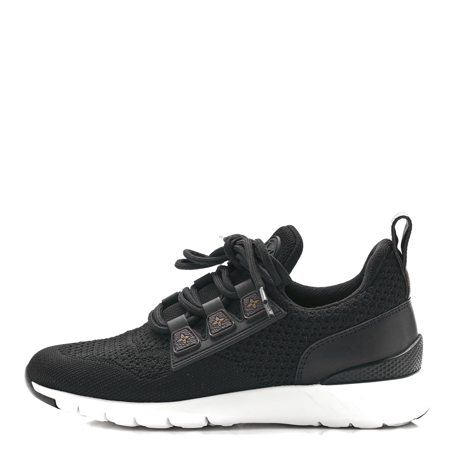 Louis Vuitton Technical Nylon Monogram Rubber Aftergame Sneakers 35 Black 1 of 9