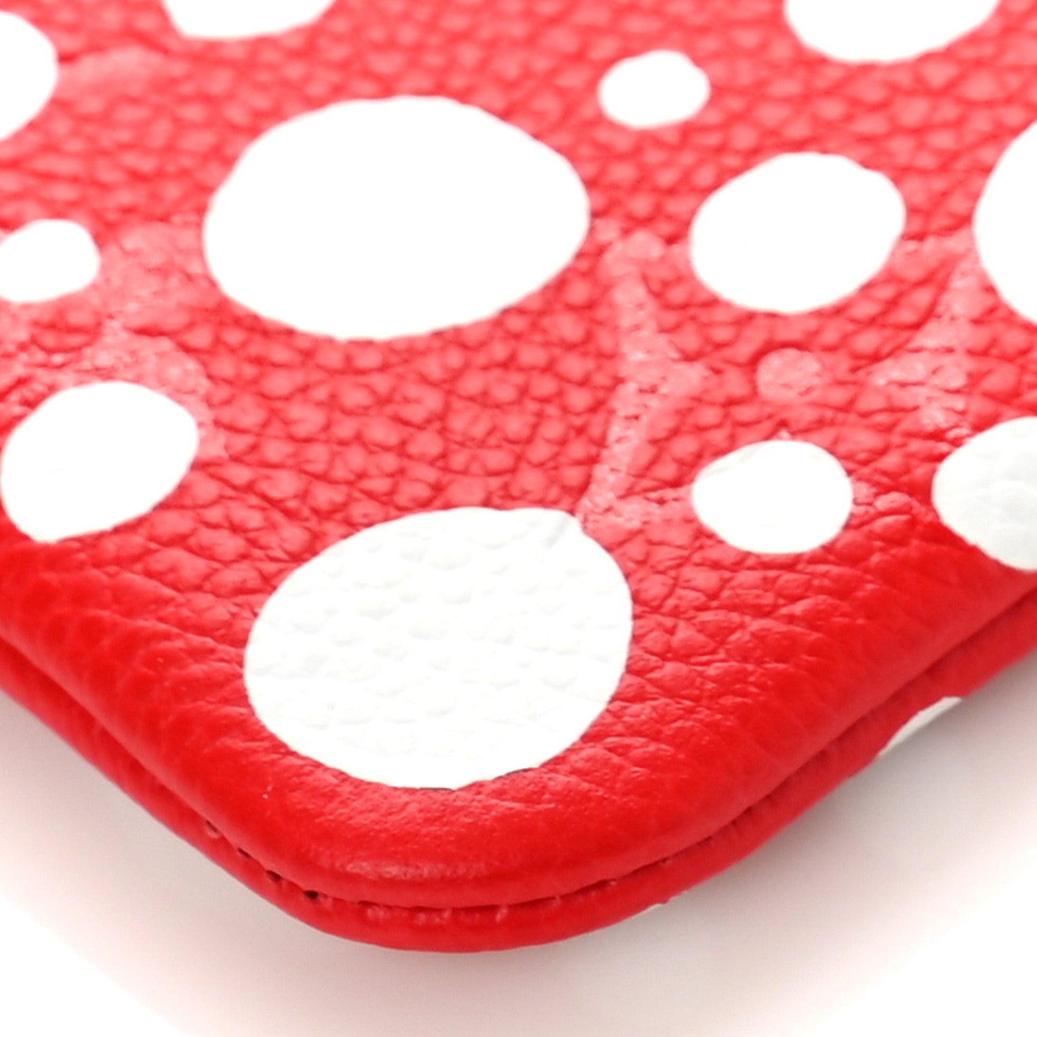 Louis Vuitton LV X YK Empreinte Infinity Dots Key Pouch Red White 8 of 9