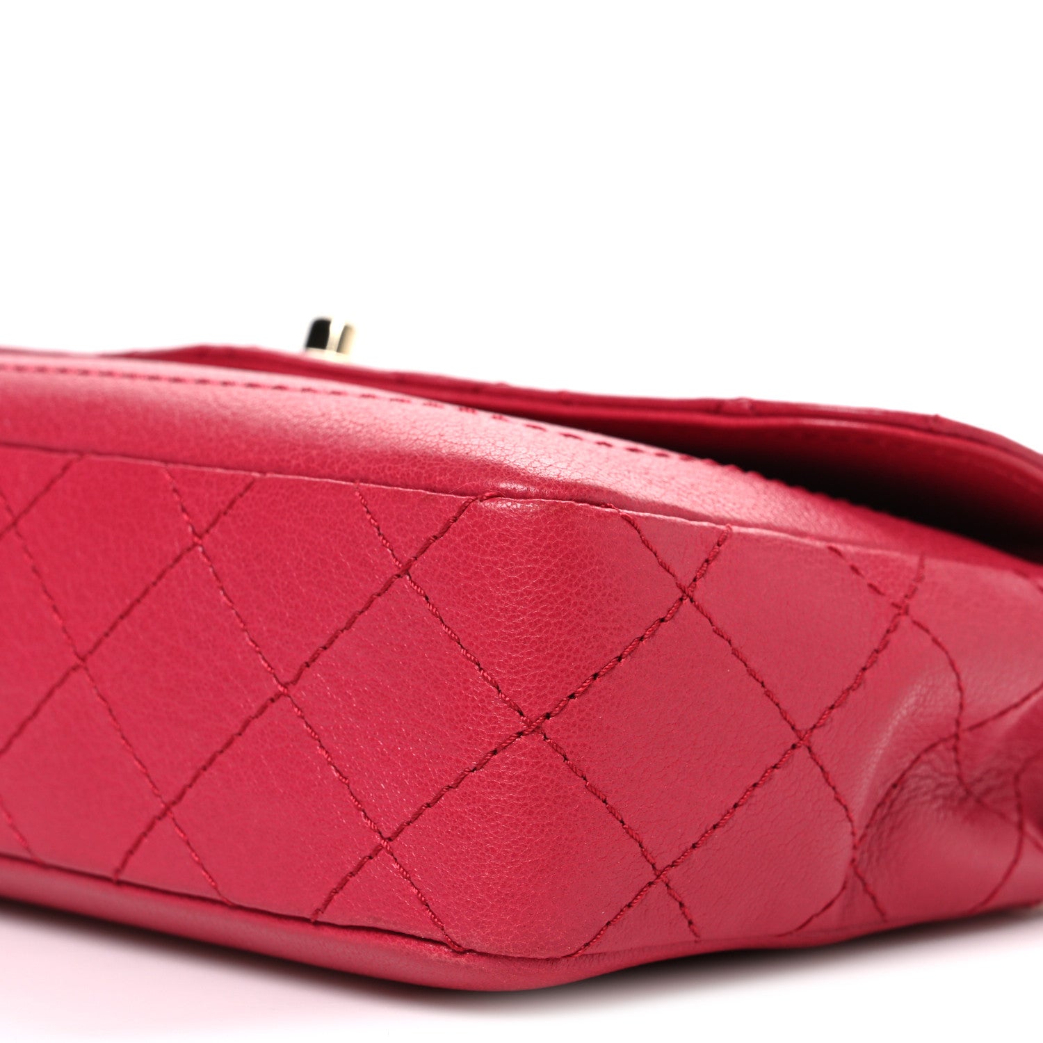 Chanel Goatskin Quilted Coco Curve Flap Messenger Flap Dark Pink 10 of 11