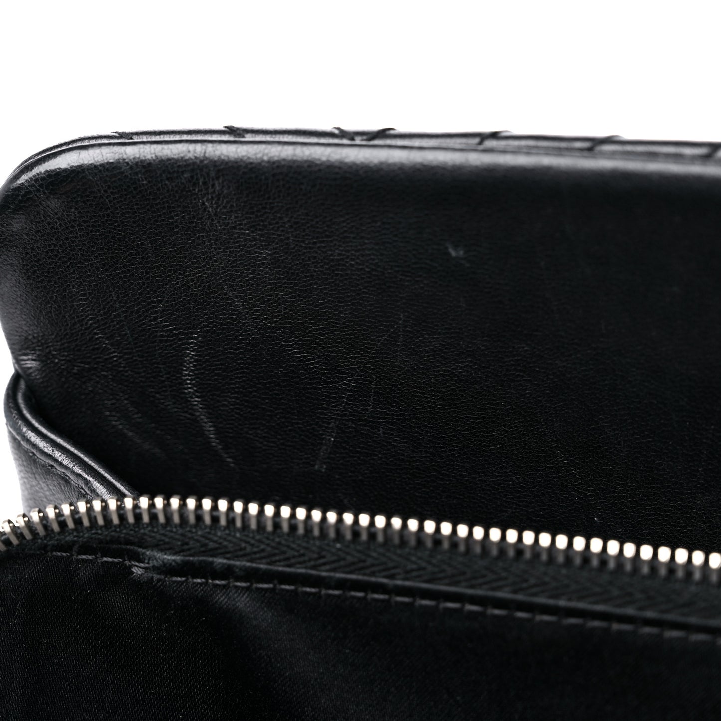 Lambskin Quilted CC Crossing Shopping Tote Black