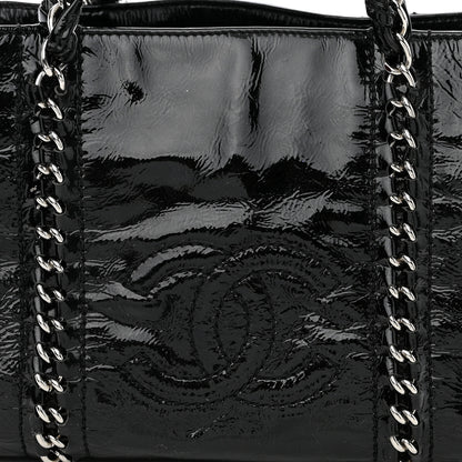 Chanel Patent Calfskin Small Luxe Ligne Tote Black 10 of 15