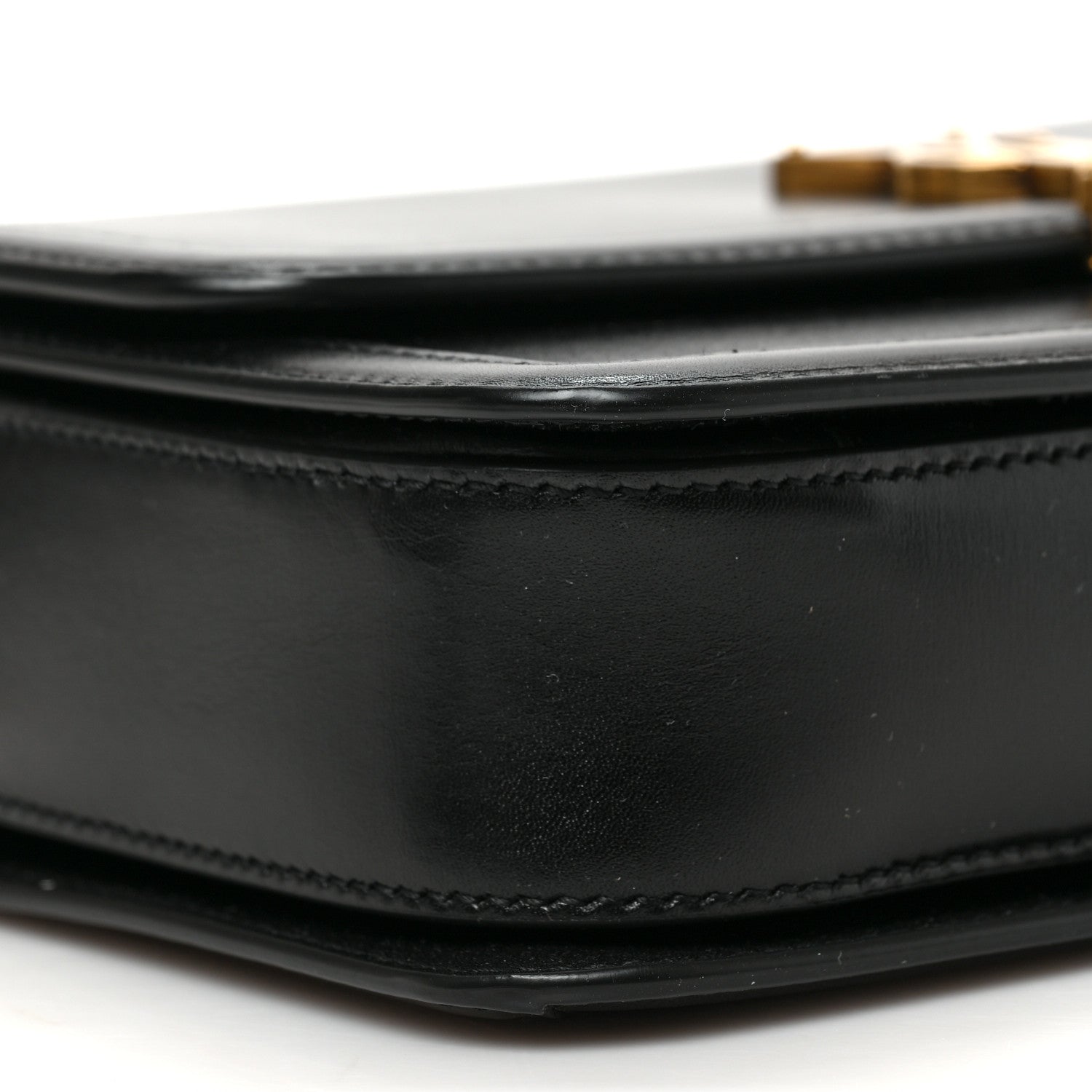 Saint Laurent Box Calfskin Monogram Medium Solferino Satchel Black 7 of 9