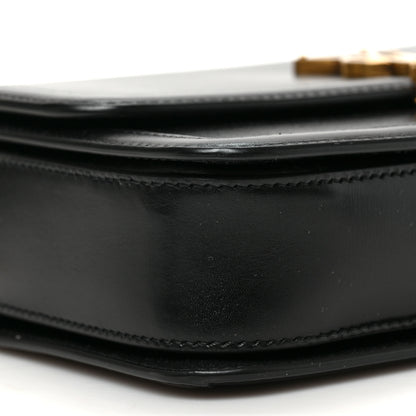 Saint Laurent Box Calfskin Monogram Medium Solferino Satchel Black 7 of 9