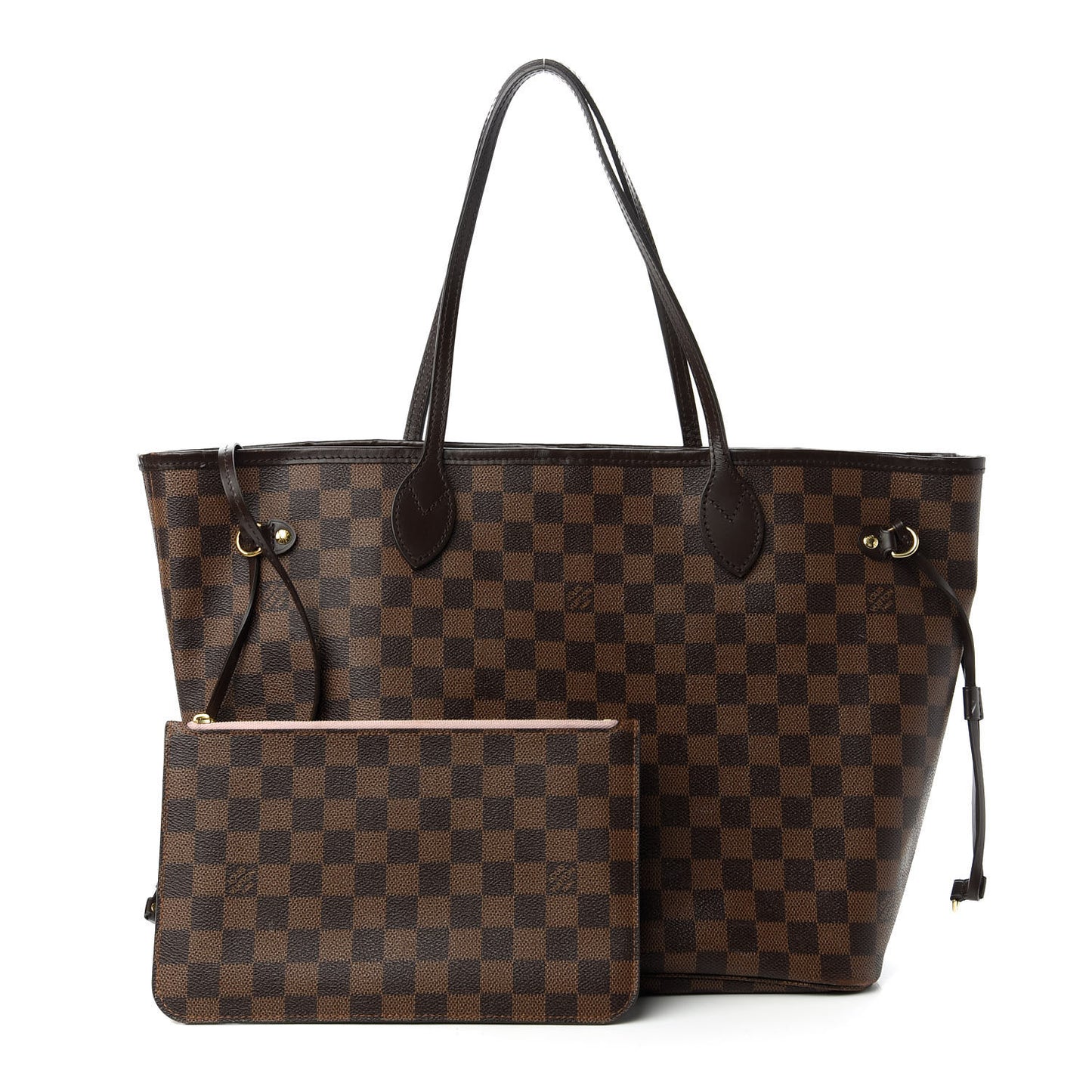 Damier Ebene Neo Neverfull MM Rose Ballerine