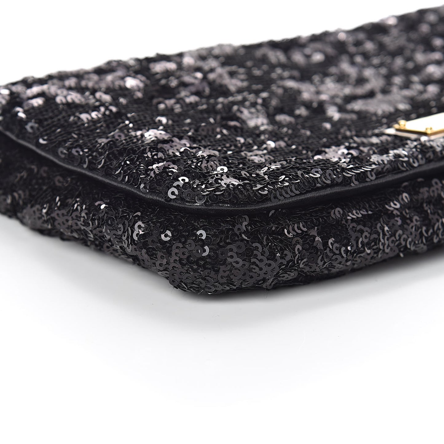 Sequin Miss Charles Evening Bag Black