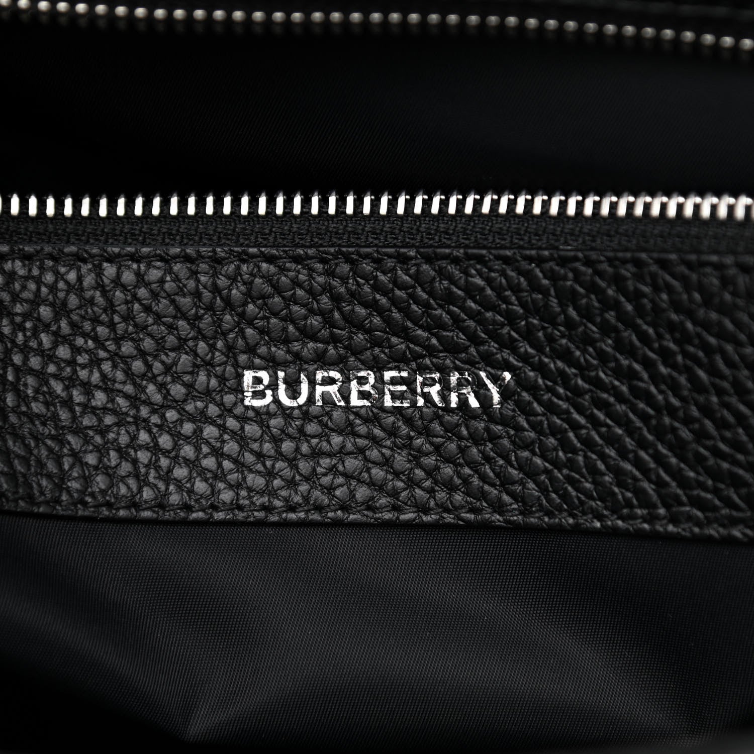 Burberry Grainy Calfskin Embossed Bruno Messenger Black 6 of 12