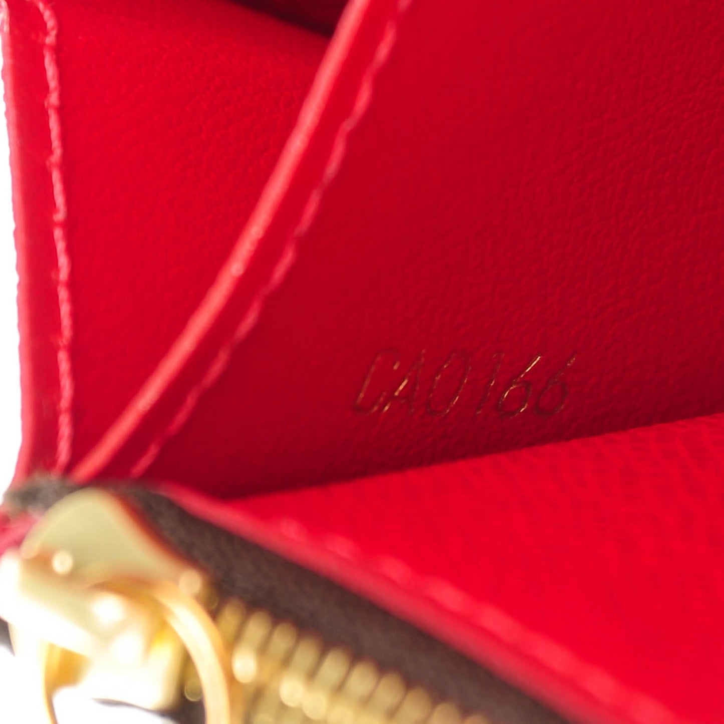 Damier Ebene Caissa Wallet Cherry