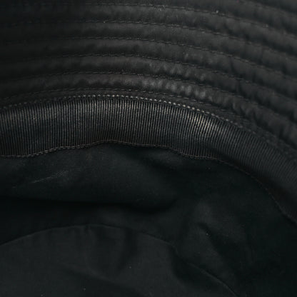 Prada Re-Nylon Metal Triangle Logo Mens Bucket Hat L Black 9 of 9