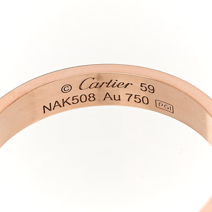 Cartier 18K Pink Gold 3.5mm LOVE Wedding Band Ring 59 8.75 4 of 5