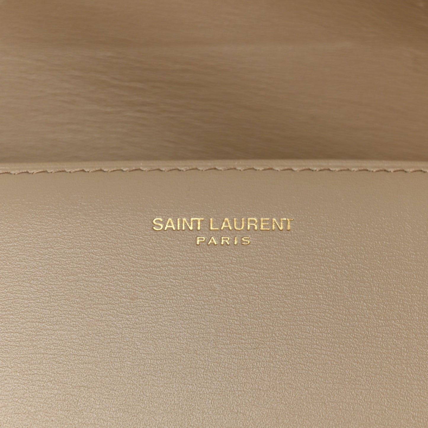 Smooth Calfskin Carre Satchel Dark Beige