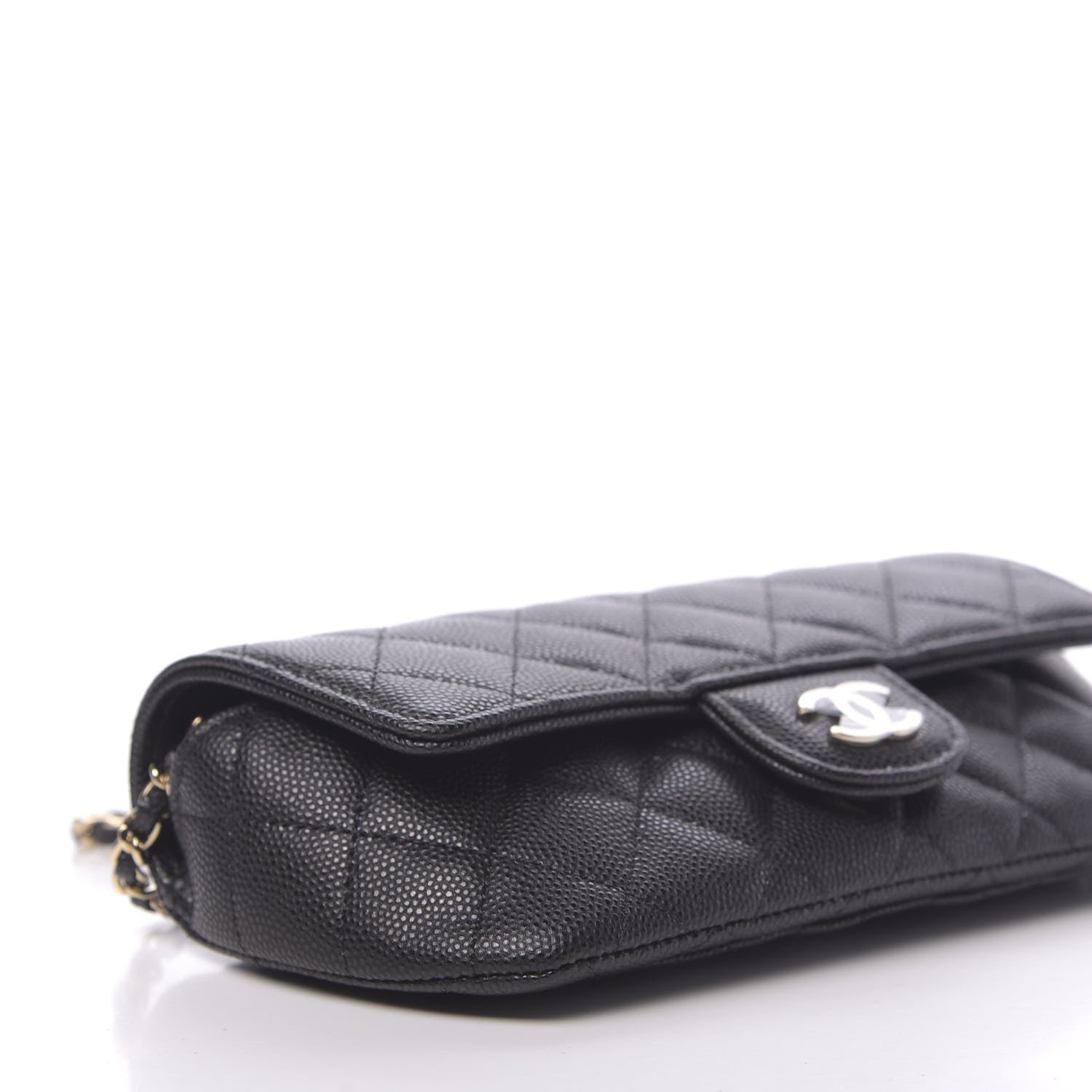 Chanel Caviar Quilted Glasses Case With Chain Black 9 of 12