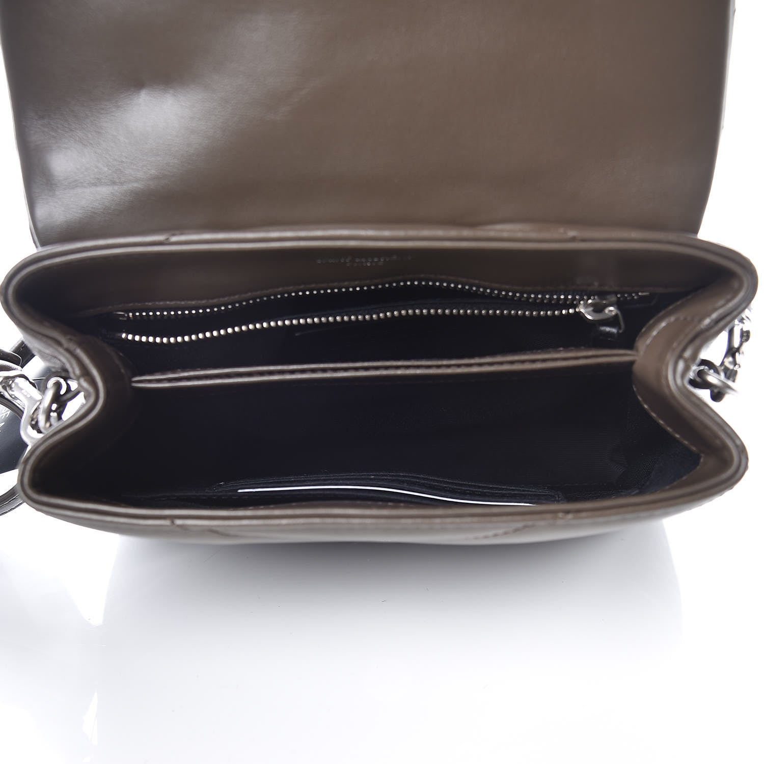 Saint Laurent Calfskin Y Quilted Monogram Toy Loulou Crossbody Bag Faggio 5 of 12