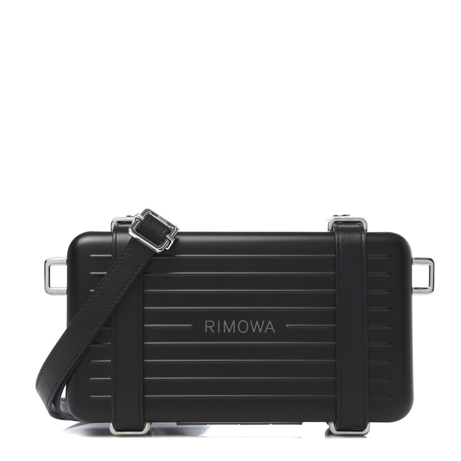 Christian Dior X RIMOWA Aluminum Personal Clutch On Strap Black 1 of 10
