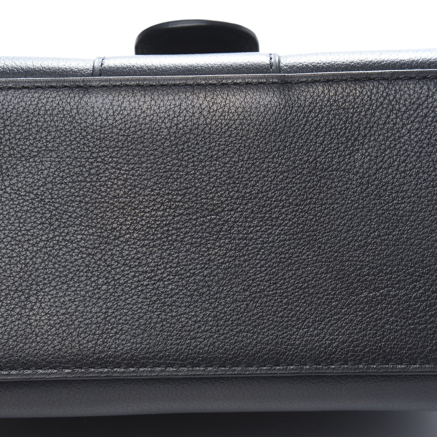 Grained Calfskin Mini Brillant Satchel Black
