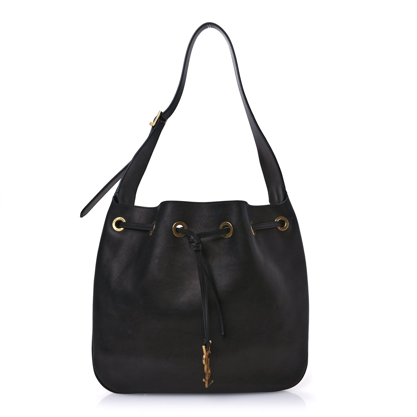 Calfskin Medium Paris VII Flat Hobo Black