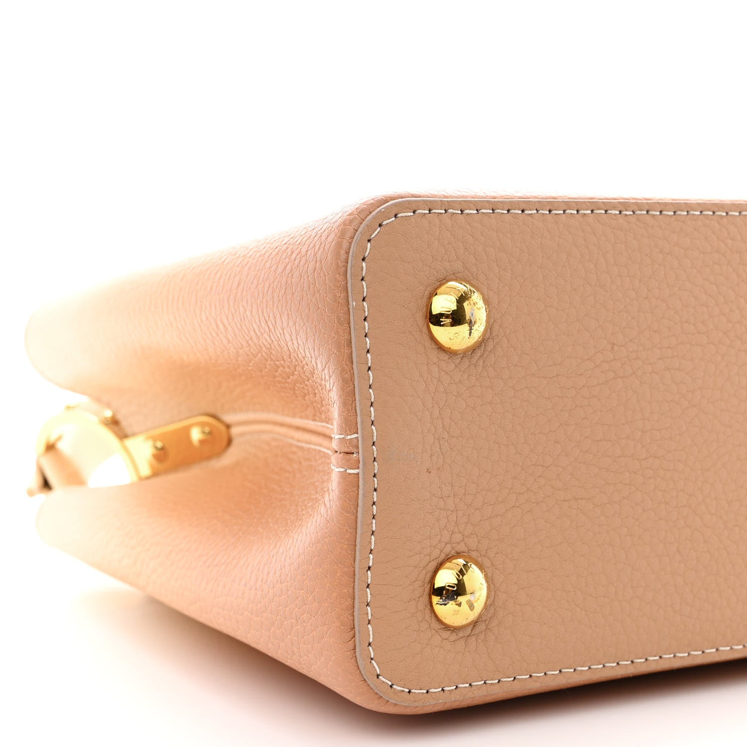 Louis Vuitton Taurillon Gradient Capucines PM Cloudy Creme 8 of 18
