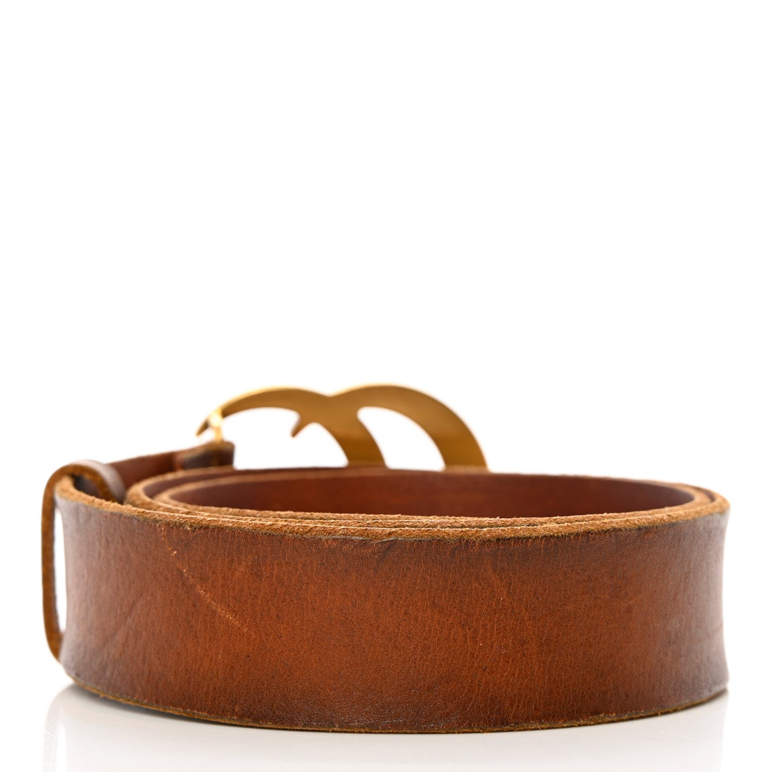 Gucci Faded Calfskin Double G 40mm Belt 80 32 Cuir 4 of 10