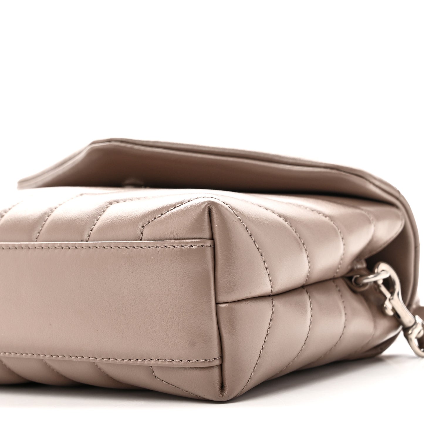 Calfskin Y Quilted Monogram Toy Loulou Crossbody Bag Mink