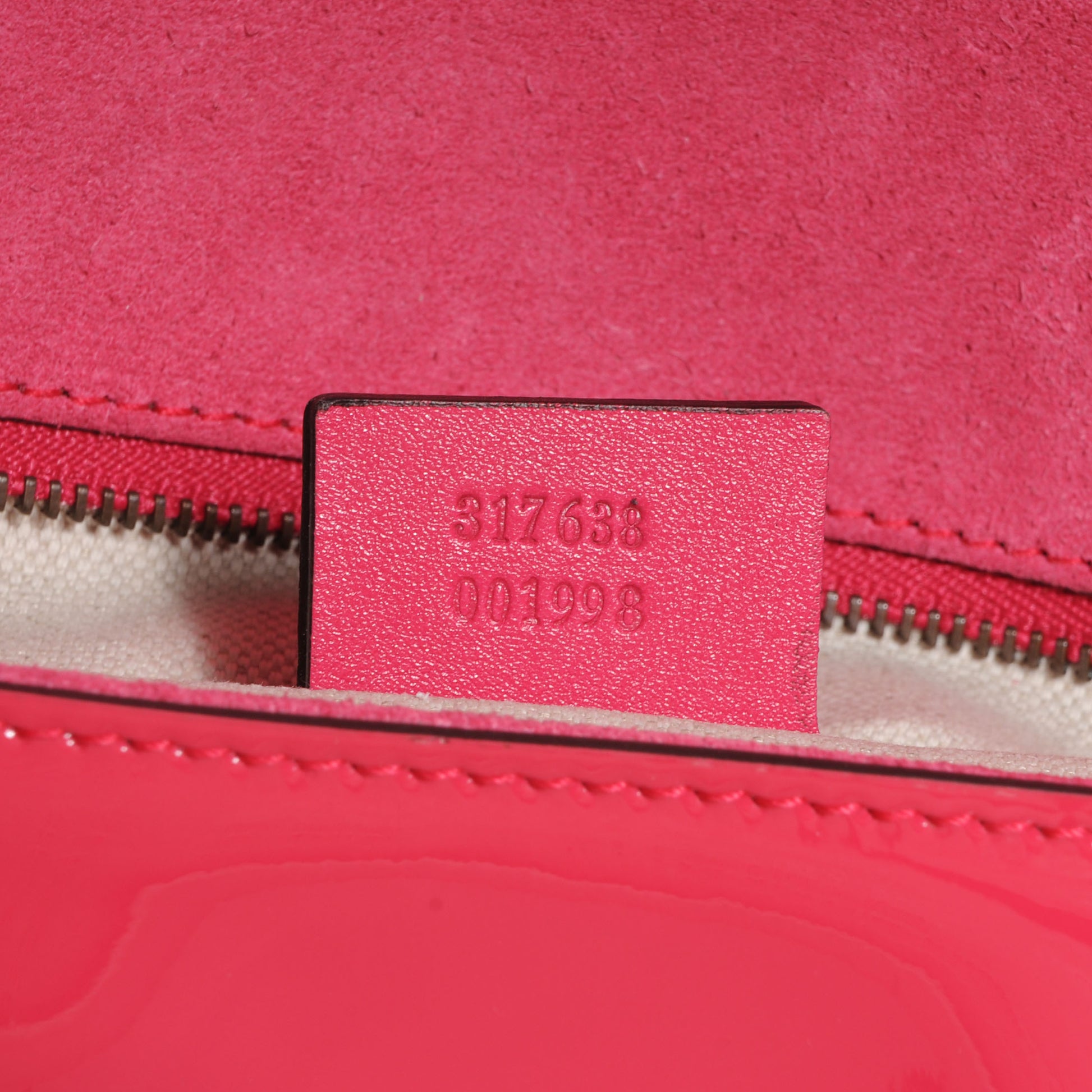 Gucci Patent Large Bright Bit Clutch Shocking Pink 8 of 9
