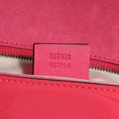 Gucci Patent Large Bright Bit Clutch Shocking Pink 8 of 9
