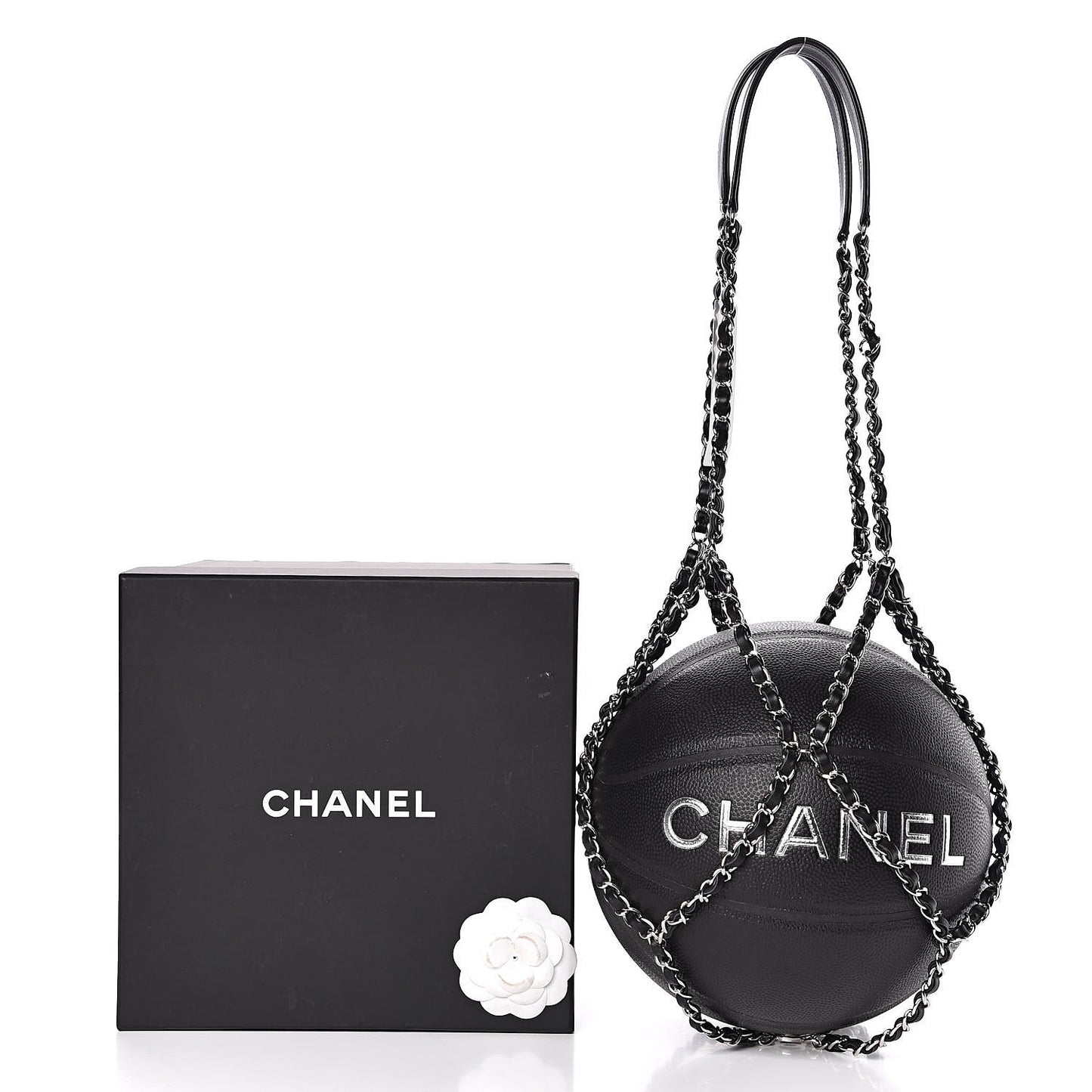 Lambskin Chain Net and Basketball Black
