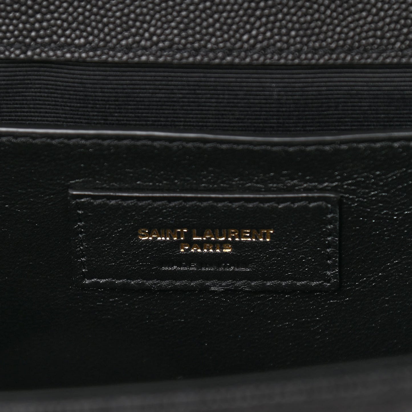 Grain De Poudre Textured Mixed Matelasse Triquilt Medium Monogram Satchel Black